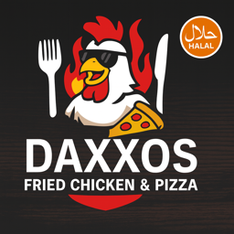 DAXXOS Fried Chicken And Pizza logo.